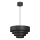 Пендел RINGS 1xE27/15W/230V черен