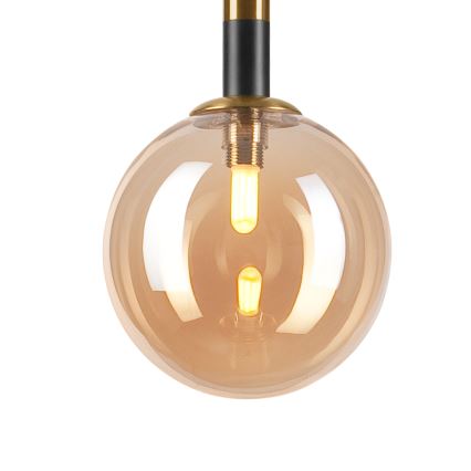 Пендел ROLLO 1xG9/5W/230V златист/опушен бежов