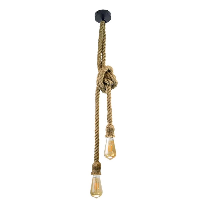 Пендел ROPE 2xE27/12W/230V