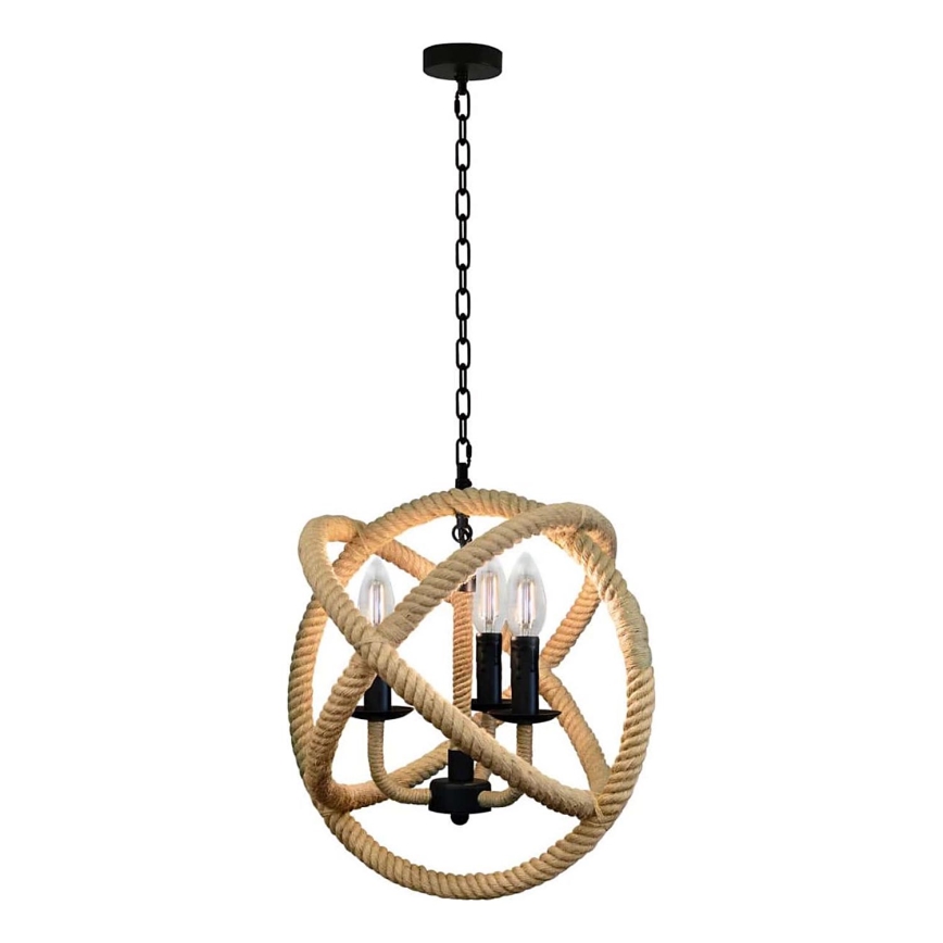 Пендел ROPE GLOBO 3xE14/10W/230V