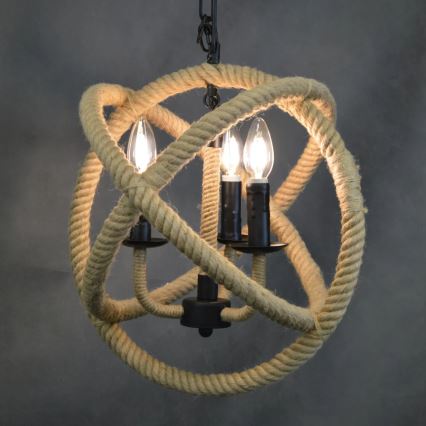 Пендел ROPE GLOBO 3xE14/10W/230V