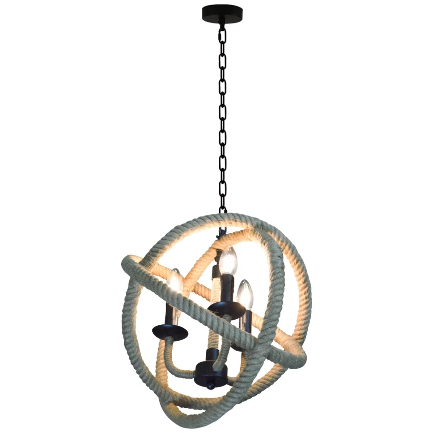 Пендел ROPE GLOBO 3xE14/10W/230V