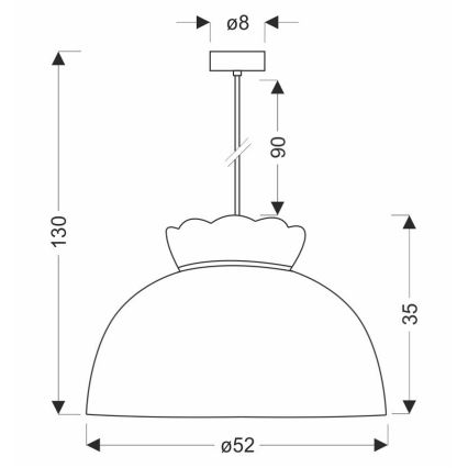 Пендел ROSSINI 1xE27/40W/230V