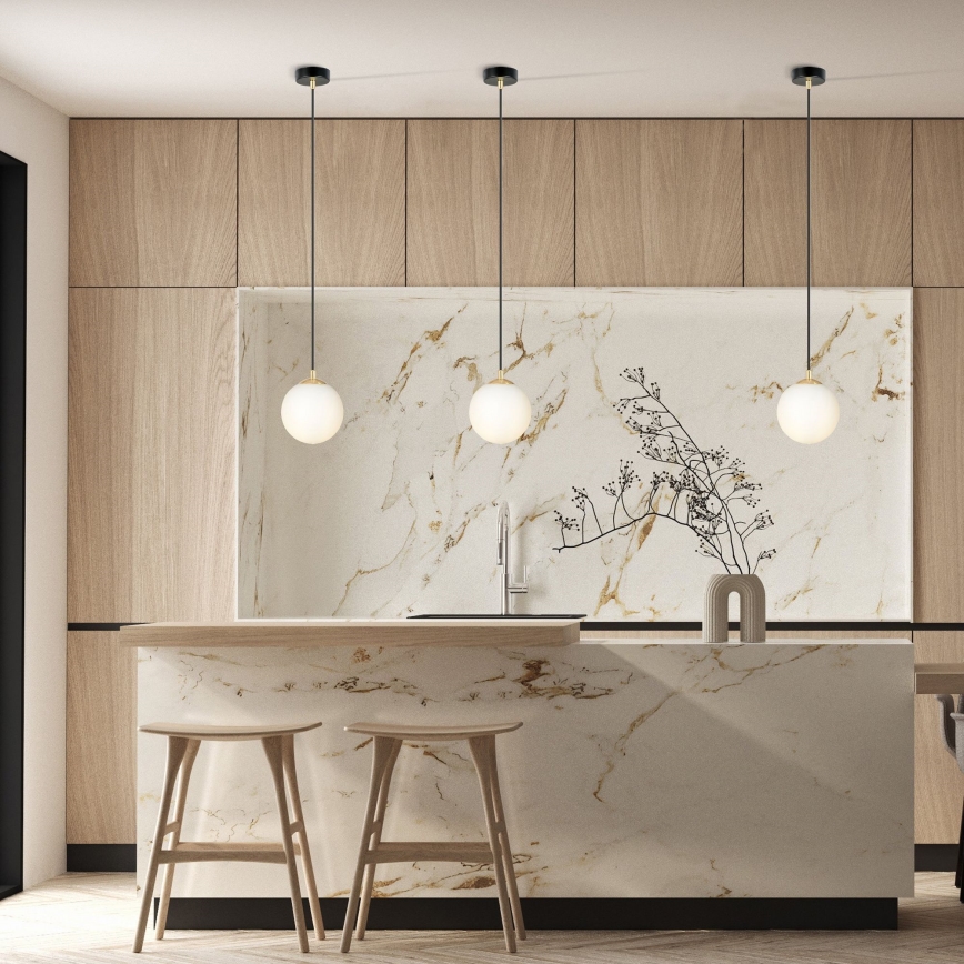 Пендел ROYAL 1xE14/10W/230V Ø 14 см черен