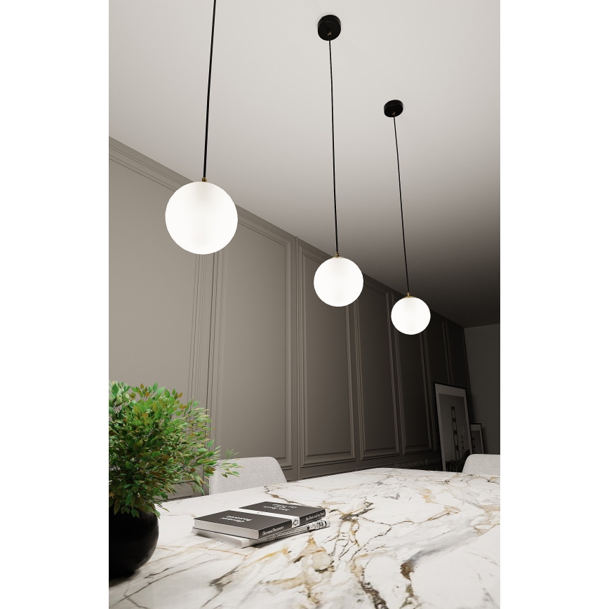 Пендел ROYAL 1xE14/10W/230V Ø 14 см черен