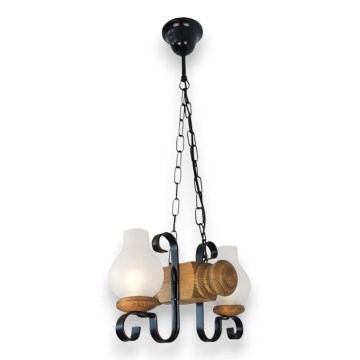 Пендел RUSTIC 2xE14/40W/230V бук - FSC сертифицирано
