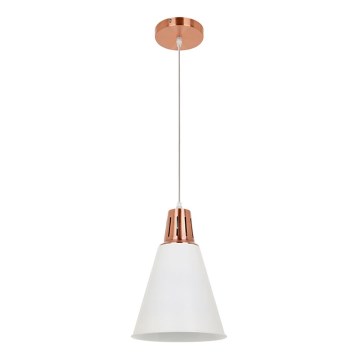 Пендел SHADE 1xE27/15W/230V мед/бял