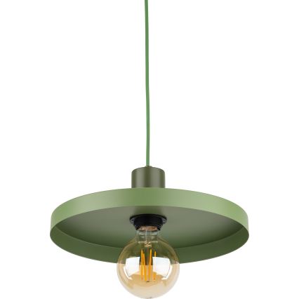 Пендел SILA 1xE27/15W/230V Ø 30 см зелен