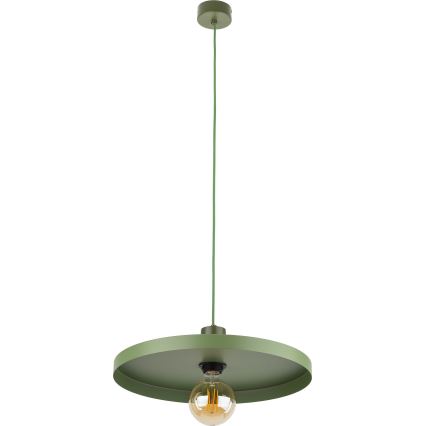 Пендел SILA 1xE27/15W/230V Ø 40 см зелен