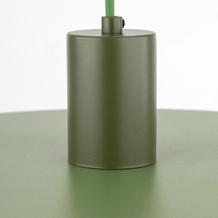 Пендел SILA 1xE27/15W/230V Ø 40 см зелен