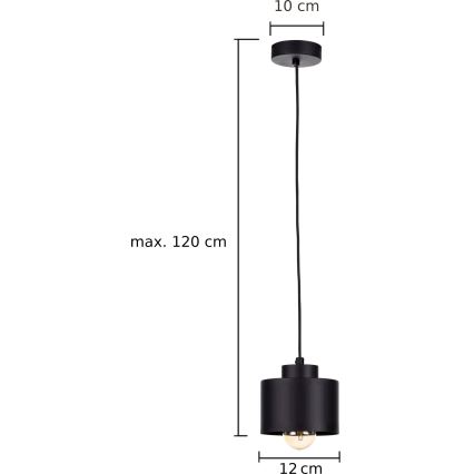 Пендел SIMPLY BLACK 1xE27/60W/230V