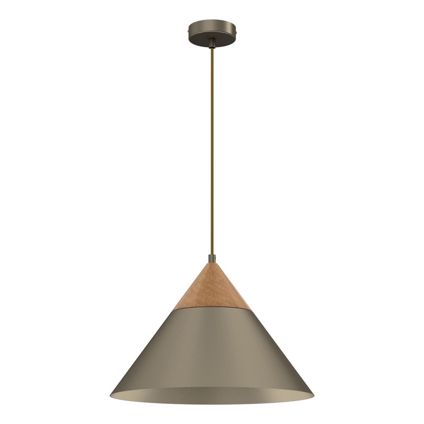 Пендел SINGLE 1xE27/15W/230V месинг/бук