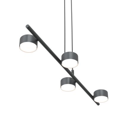 Пендел SORA 4xGX53/12W/230V черен