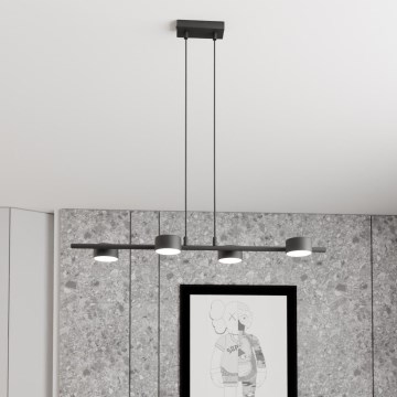 Пендел SORA 4xGX53/12W/230V черен