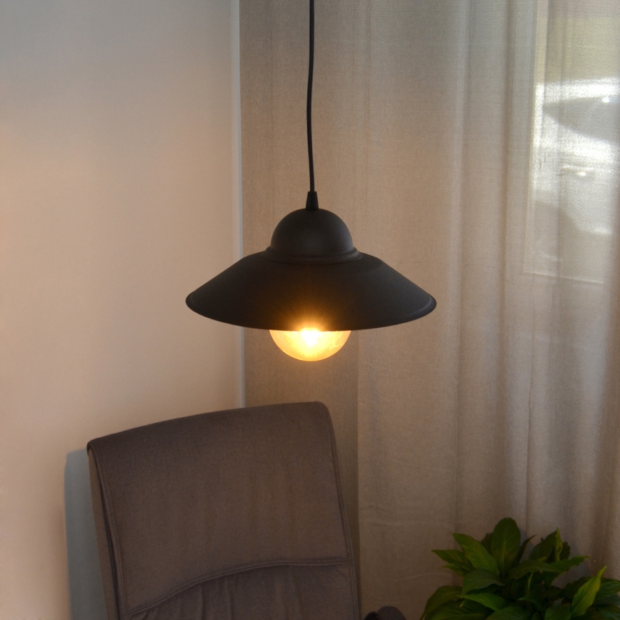 Пендел SORAPIS 1xE27/15W/230V черен