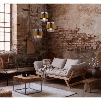 Пендел SPIEGA 3xE27/60W/230V златист/черен