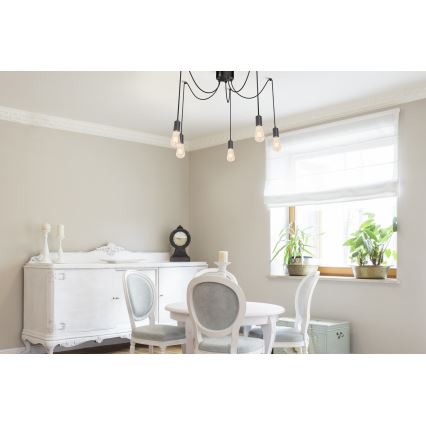 Пендел SPINDEL 5xE27/60W/230V паяк