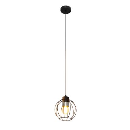 Пендел STARLIGHT 1xE27/15W/230V черен/сребрист