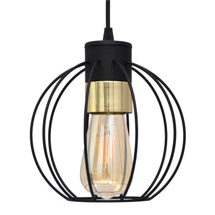 Пендел STARLIGHT 1xE27/15W/230V черен/златист