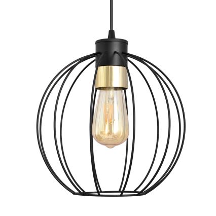 Пендел STARLIGHT 1xE27/15W/230V черен/златист