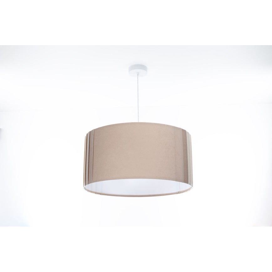 Пендел STRIPES на кабел 1xE27/60W/230V, Ø 40 см, бежов
