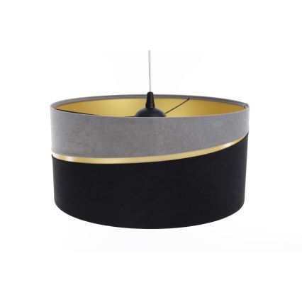 Пендел SWING 1xE27/60W/230V черен/сив/златист