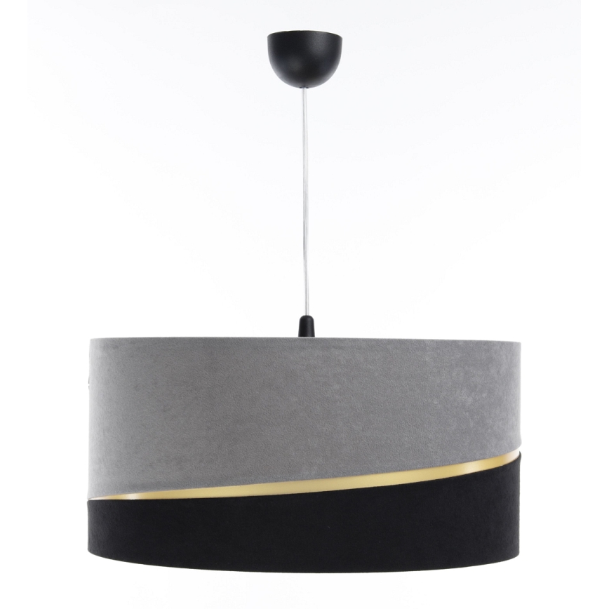 Пендел SWING 1xE27/60W/230V черен/сив/златист