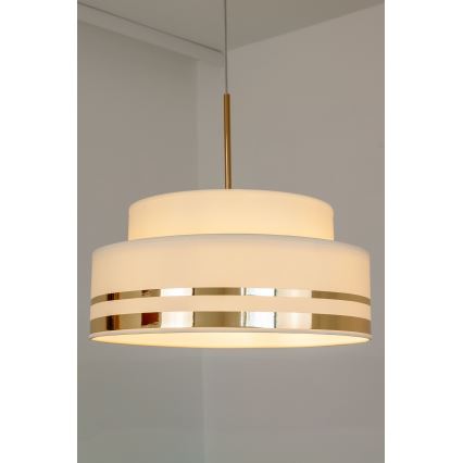 Пендел TAMI 1xE27/60W/230V бежов/златист