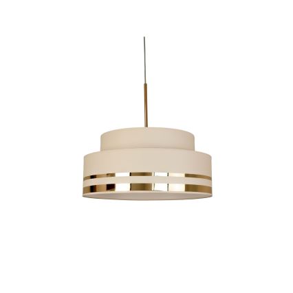 Пендел TAMI 1xE27/60W/230V Ø 40 см бежов/златист