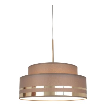 Пендел TAMI 1xE27/60W/230V кафяв/златист