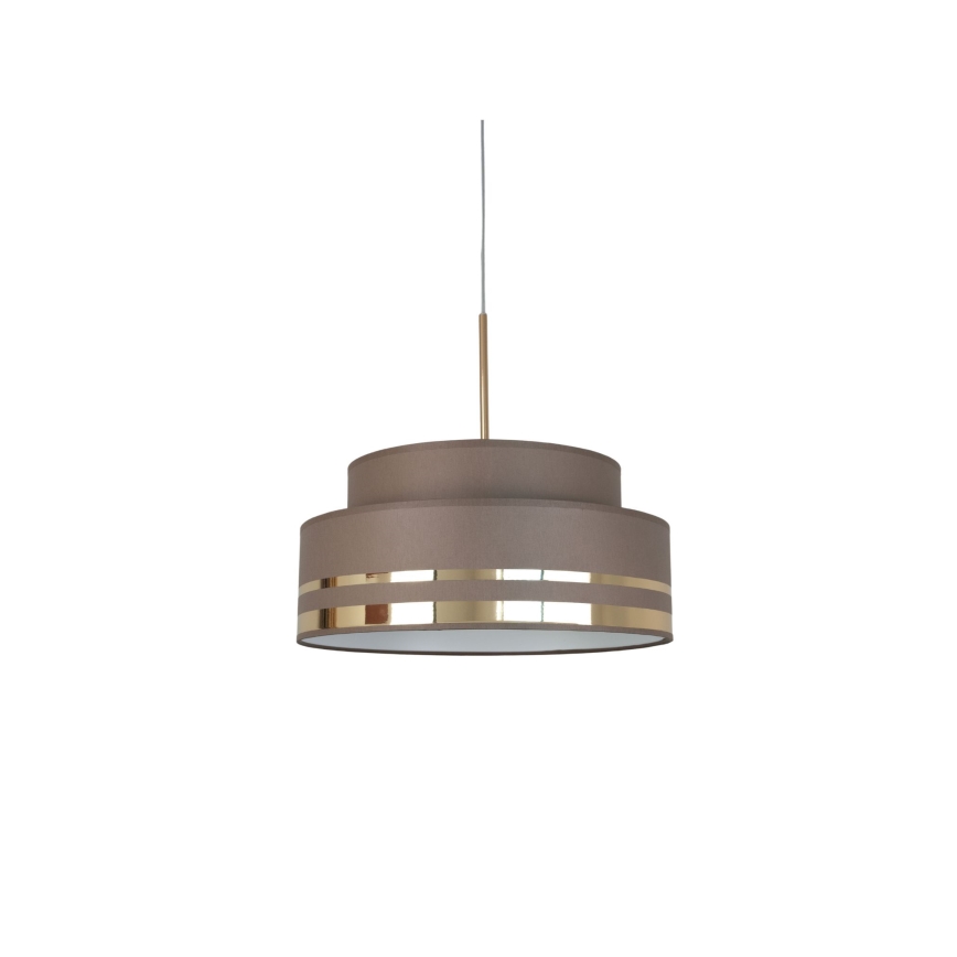 Пендел TAMI 1xE27/60W/230V кафяв/златист