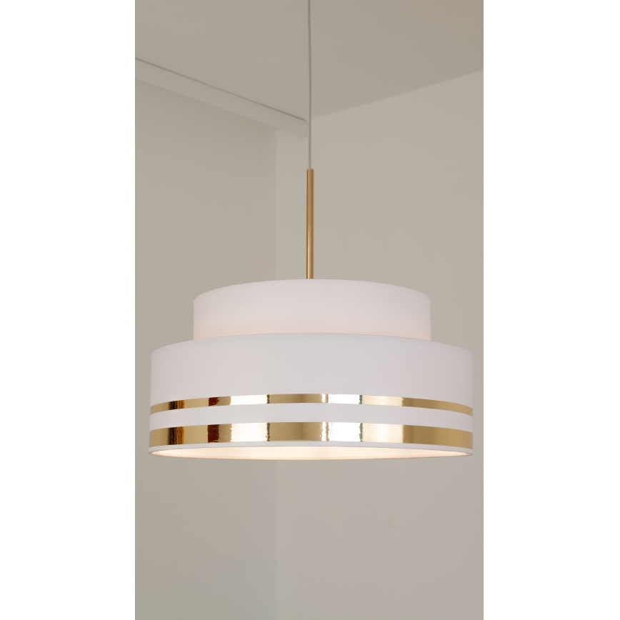 Пендел TAMI 1xE27/60W/230V кремав/златист