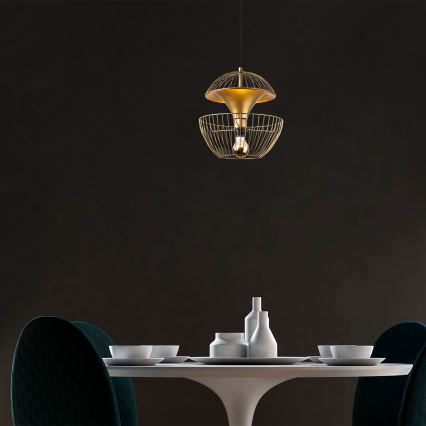 Пендел TELMANDER 1xE27/40W/230V златист