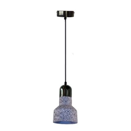 Пендел TERRAZZO 1xE27/60W/230V Ø 12 см сив