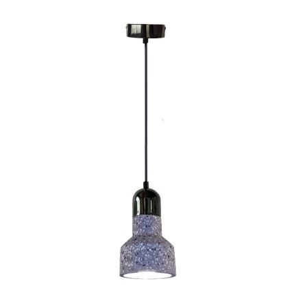 Пендел TERRAZZO 1xE27/60W/230V Ø 12 см сив