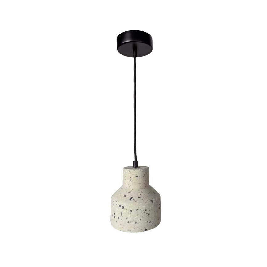 Пендел TERRAZZO 1xE27/60W/230V Ø 12 см кремав
