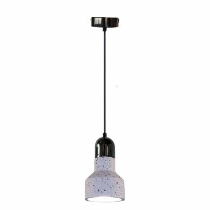 Пендел TERRAZZO 1xE27/60W/230V Ø 12 см кремав