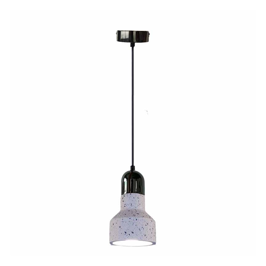 Пендел TERRAZZO 1xE27/60W/230V Ø 12 см кремав