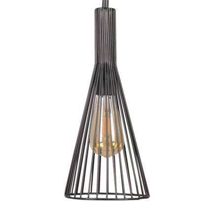 Пендел TIANA 1xE27/20W/230V Ø 15,5 см черен