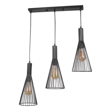 Пендел TIANA 3xE27/20W/230V черен