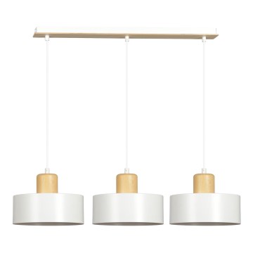 Пендел TORIN 3xE27/15W/230V бял