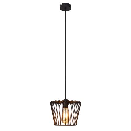 Пендел TORRI 1xE27/15W/230V Ø 23 см черен