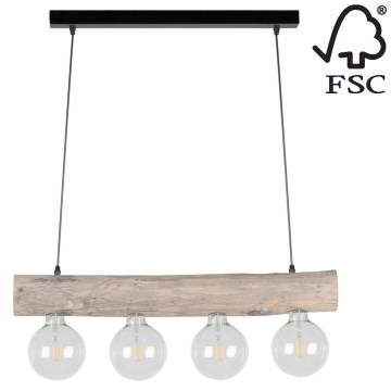 Пендел TRABO 4xE27/60W/230V бор - FSC сертифициран