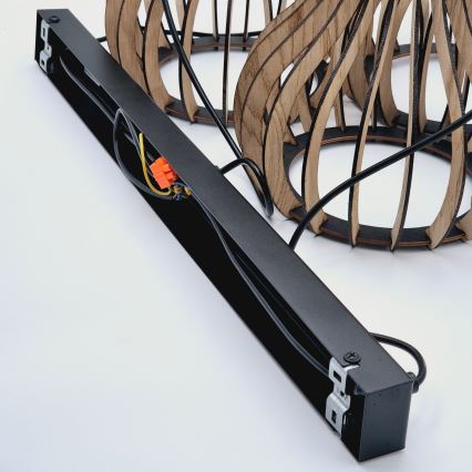 Пендел TUCCI 3xE27/15W/230V дъб/черен