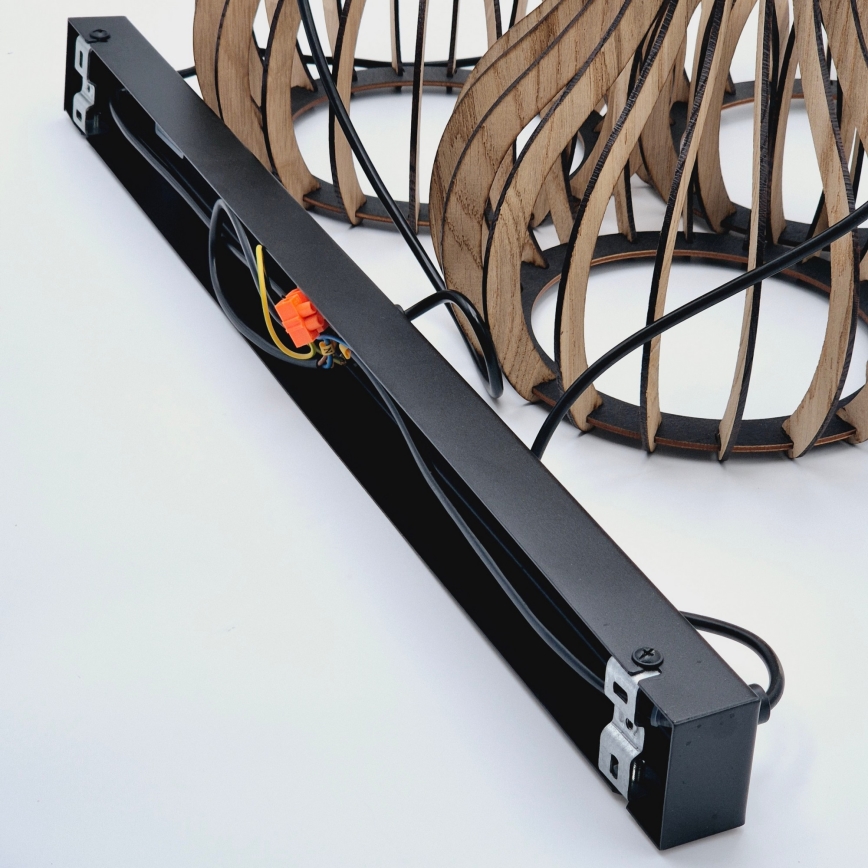 Пендел TUCCI 3xE27/15W/230V дъб/черен