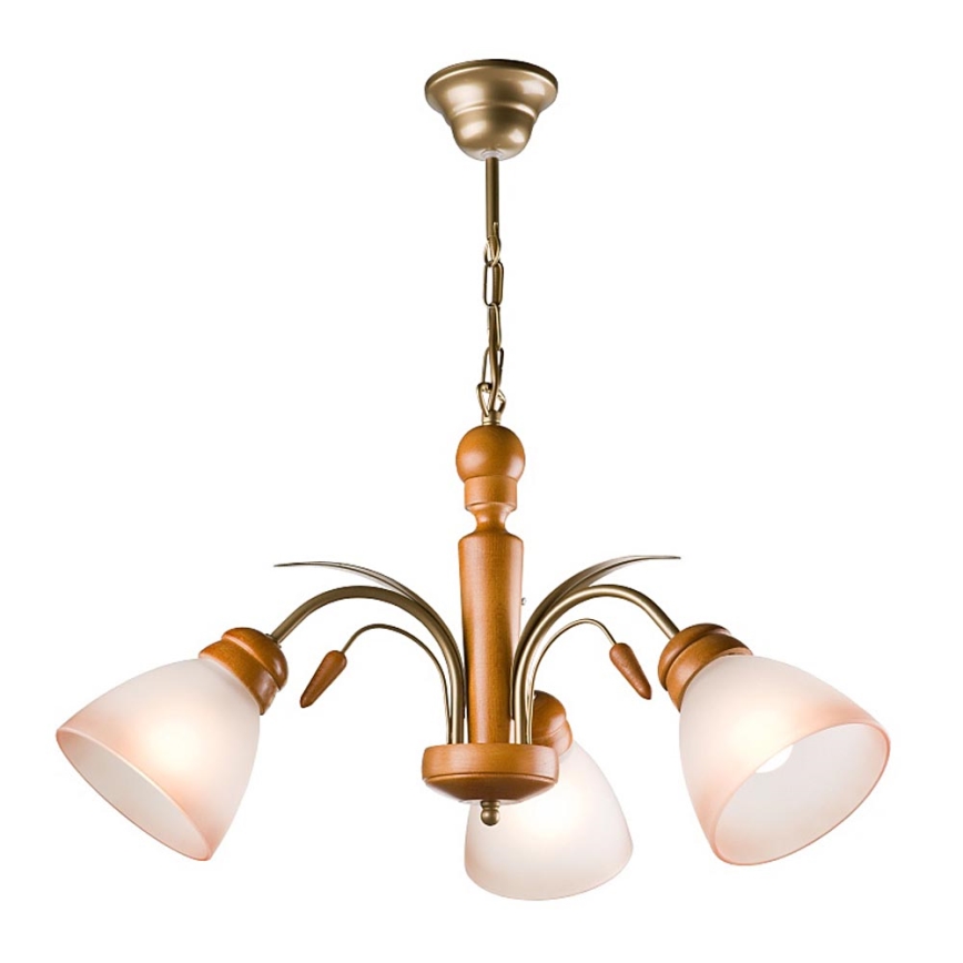 Пендел TULIPAN 3xE27/60W/230V бук