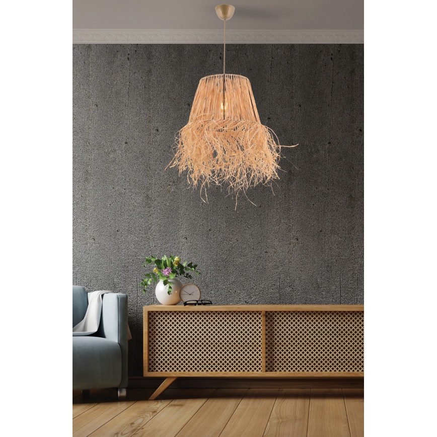 Пендел VALANCE 1xE27/40W/230V кафяв