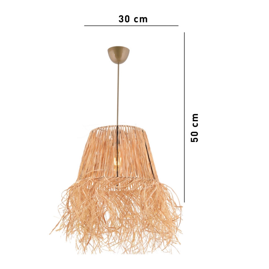 Пендел VALANCE 1xE27/40W/230V кафяв