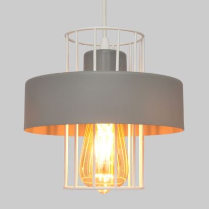 Пендел VOLTA 1xE27/15W/230V сив