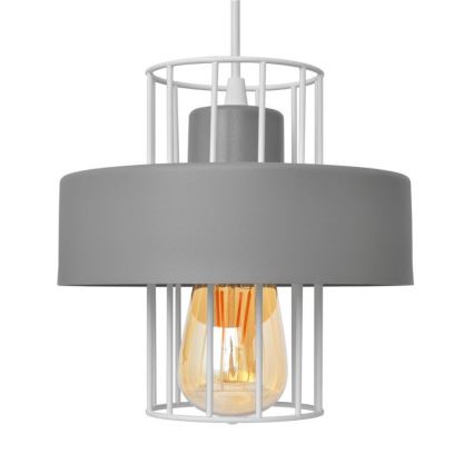 Пендел VOLTA 1xE27/15W/230V сив